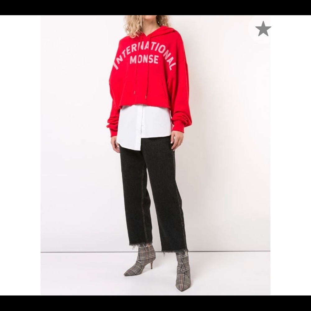 Monse International Hoodie in Red